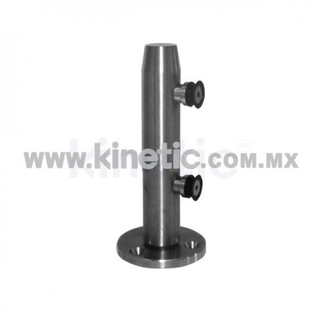STAINLESS STEEL POST 41 x 255 MM AND 9.5 MM BASE