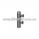 STAINLESS STEEL POST 41 x 255 MM WITH BUTTON HEADS