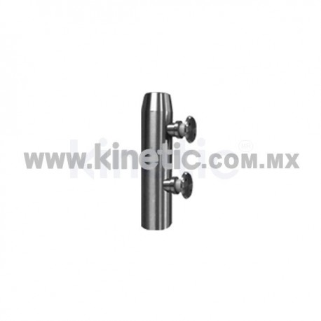 STAINLESS STEEL POST 41 x 255 MM WITH BUTTON HEADS