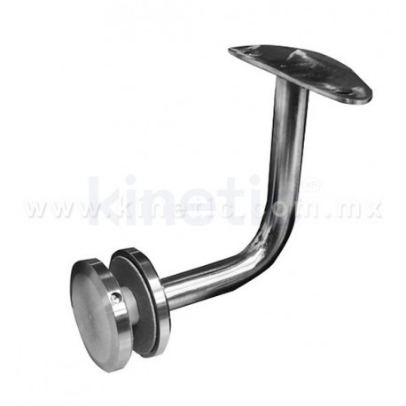 HANDRAIL GLASS BRACKET WITH STAINLESS STEEL BUTTON HEAD