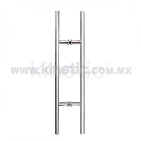 MANIJA DE TUBO ACERO INOX. REFORZADA 25 X 500 MM (CENTROS 300)