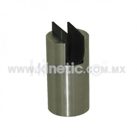 STAINLESS STEEL FRAMELESS GLASS SPIGOT 70 X 38 MM DIAM. CR. 9.5 MM