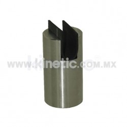 CILINDRO RANURADO ACERO INOXIDABLE 70 X 38 MM DIAM. CR. 12.7 MM