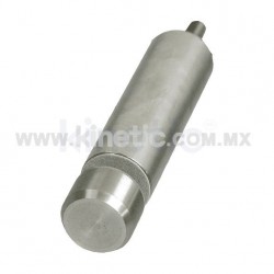STAINLESS STEEL GLASS STANDOFF 32 X 101 MM WITH BUTTON END