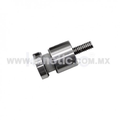 ESPACIADOR INOX. 19 X 15 MM C/CHAPETON Y BIRLO 1/4