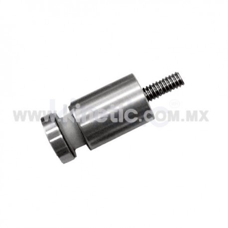 ESPACIADOR INOX. 19 X 25 MM C/CHAPETON Y BIRLO 1/4