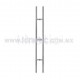 TUBULAR GLASS DOOR HANDLE 25X1800MM