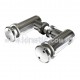 STAINLESS STEEL SUPPORT ANGLE DOUBLE FIN 12.7 MM WITH BUTTON HEAD 32 MM DIAMETER