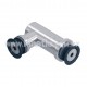 SOPORTE ACERO INOXIDABLE CRISTAL-CRISTAL 90°