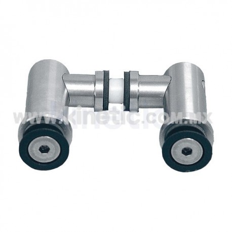 SOPORTE EN ANGULO ACERO INOXIDABLE DOBLE ALETA 19 MM