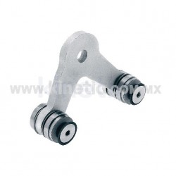 ALUMINUM SPIDER FITTING 128MM 2 WAY WITH CUSHION CONNECTOR