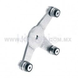 STAINLESS STEEL SPIDER FITTING 170MM 3 WAY WITH CUSHION
