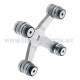 ARAÑA ACERO INOXIDABLE 128 MM 4 BR CON COJIN