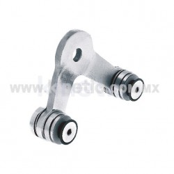 STAINLESS STEEL SPIDER FITTING 128MM 2 WAY WITH CUSHION