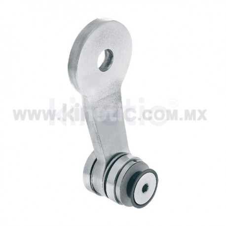 STAINLESS STEEL SPIDER FITTING 128MM 1 WAY WITH CUSHION CONNECTOR