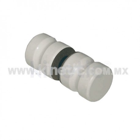 DOOR KNOB 32MM DIAMETER WHITE FINISH