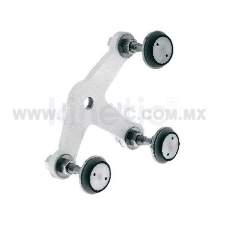 ALUMINUM SPIDER FITTING 128MM 3 WAY, WITH 1/2