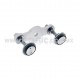 ALUMINUM SPIDER FITTING 128MM 2 WAY, STRAIGHT, WITH 1/2