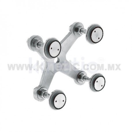 ARAÑA INOX 128 MM 4 BR CON ROTULAS VASTAGO 1/2