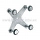 STAINLESS STEEL FITTING 170 MM 4 WAY, WITH 1/2