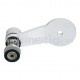 ALUMINUM INTERIOR SPIDER FITTING 128MM 1 WAY WITH ALLEN BOLT