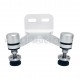 ALUMINUM INTERIOR FIN SPIDER FITTING 128MM 2 WAY WITH FLAT HEAD