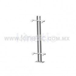 BARANDAL ALUMINIO 750 MM CON SOPORTE ACERO INOXIDABLE EN Ã§NGULO DOBLE