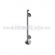 STAINLESS STEEL HANDRAIL 855MM SQUARE POST AND SINGLE CLAMP
