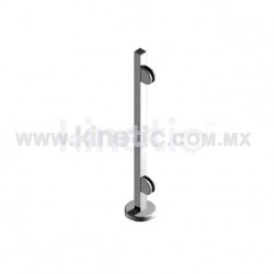 BARANDAL ACERO INOXIDABLE 855 MM TUBO CUADRADO CON CLAMP SENCILLO