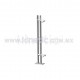 ALUMINUM HANDRAIL 750MM WITH STAINLESS STEEL ANGLE SUPPORT, SINGLE