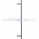MANIJA DE BARRA 25 X 1800 MM SENCILLA