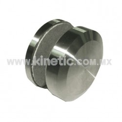 UNION 2 FIJOS ACERO INOXIDABLE P/CR. 9.5 MM SIN BARRENO