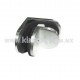 STAINLESS STEEL 2 FIXED GLASS PANEL CONNECTOR, 90°, P/CR. 9.5 MM, WITHOUT DRILLING