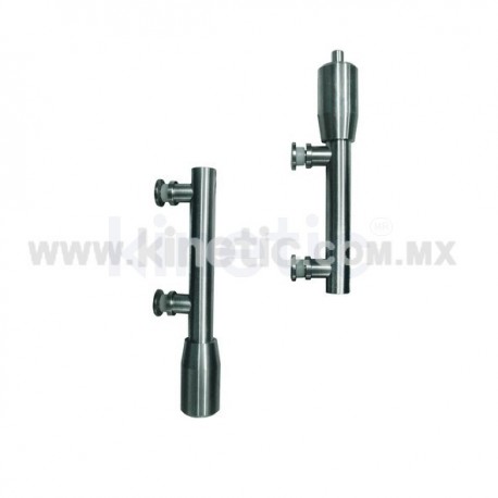 STAINLESS STEEL PIVOT POLE 2 PIECES TO FLOOR & CEILING WITH BUTTON HEAD (MAB)