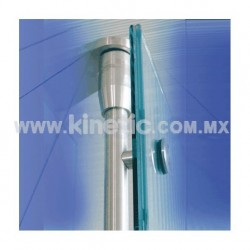 PIVOTE BARRA ACERO INOXIDABLE A CERRAMIENTO 2.10 MTS. CON CHAPETON (MAB)
