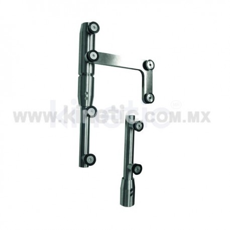 STAINLESS STEEL PIVOT POLE 2 PIECES TO LINTEL WITH SIDE PLATE (SPEEDY)