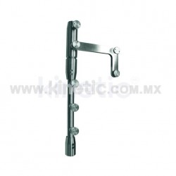 STAINLESS STEEL PIVOT POLE TO LINTEL 2.10 M WITH BUTTON HEAD AND SIDE PLATE (RYOBI)