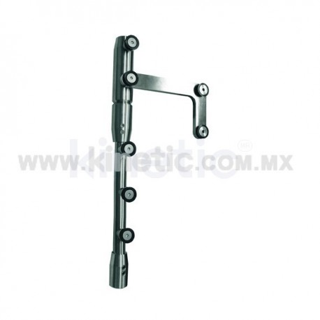 PIVOTE BARRA ACERO INOXIDABLE A DINTEL 2.10 MTS CON PLACA LAT. (DORMA ALEMAN)