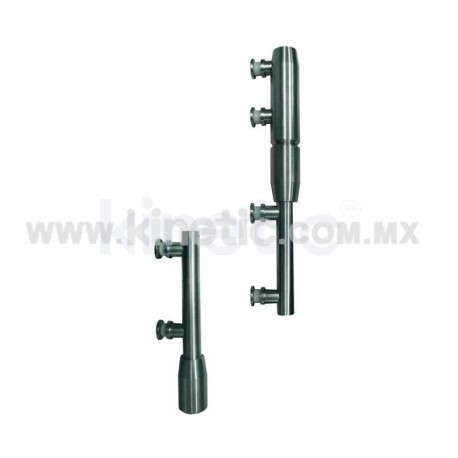 PIVOTE BARRA ACERO INOXIDABLE 2 PZS. A DINTEL CON CHAPETON (SPEEDY)