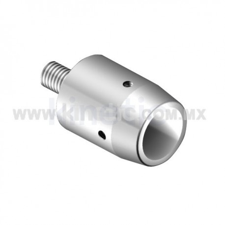 STAINLESS STEEL WALL MOUNT CONNECTOR FOR SLIDING DOOR RAIL