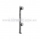 STAINLESS STEEL POST WITH CLAMP 41 x 750 MM AND 9.5 MM BASE