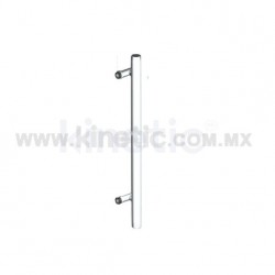 BASTONCILLO ACERO INOXIDABLE 41 x 750 MM CON SOPORTE EN ANGULO DE ACERO INOXIDABLE SENCILLO
