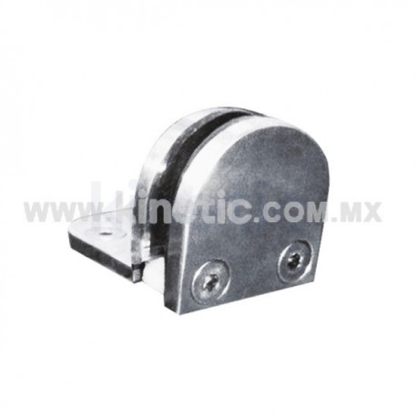 CLAMP EN ANGULO A MURO DE ACERO INOXIDABLE PARA CRISTAL DE 9.5MM