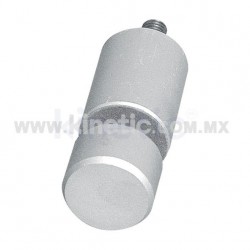 ALUMINUM GLASS STANDOFF 32 X 44 MM WITH BUTTON END